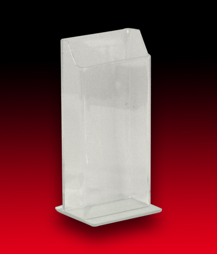 Table Top Clear Acrylic Brochure Holder 3.5L x 2.5W x 6.5H